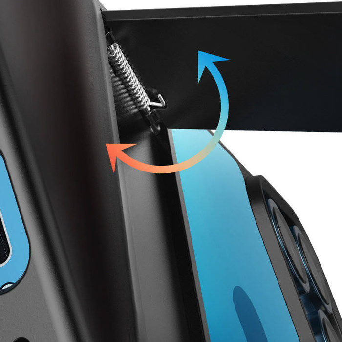 Ugreen Fusion Kickstand Custodia rigida per iPhone 13 Pro con telaio in gel e supporto nero (90153)