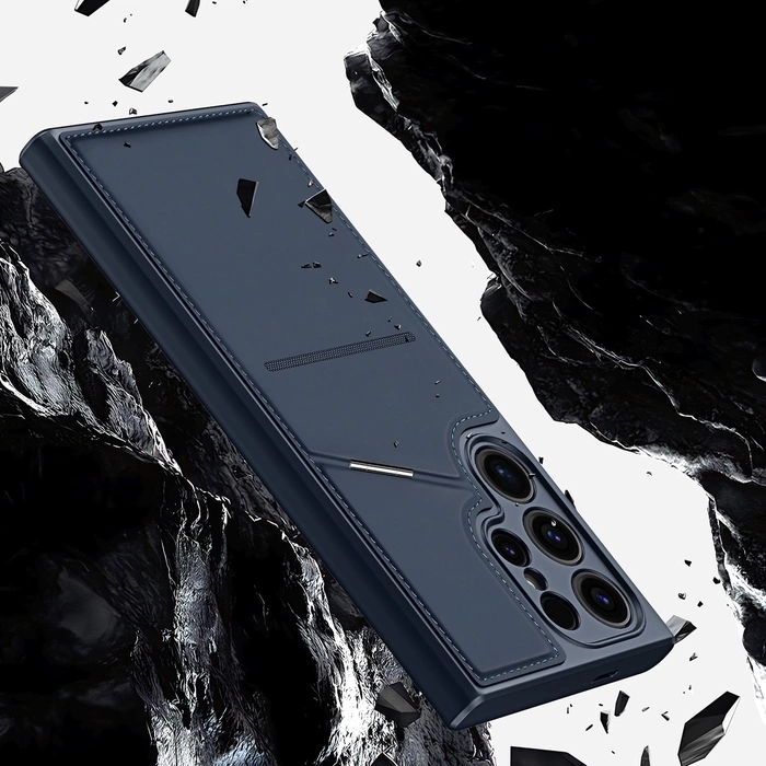 Coque Dux Ducis Rafi ll Mag pour Samsung Galaxy S24 Ultra - bleue