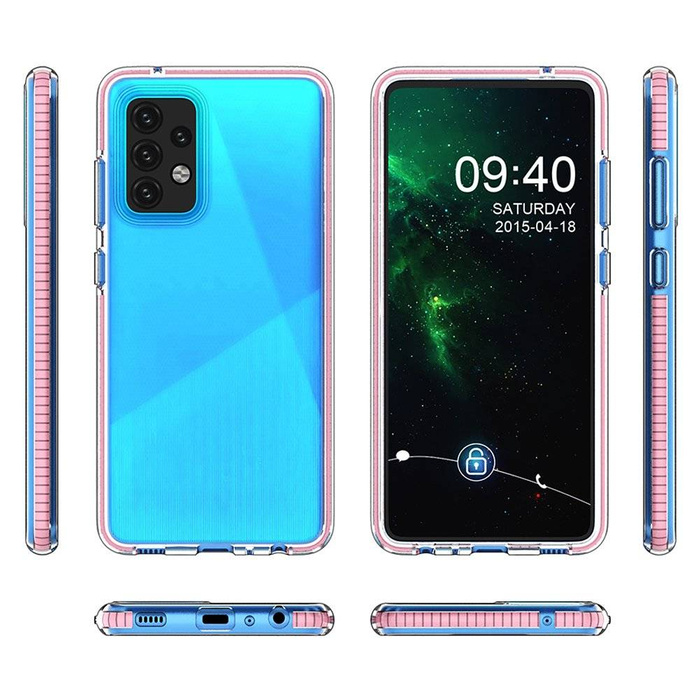 Spring Case Silikon Gel Handyhülle Schutzhülle für Samsung Galaxy A52s 5G / A52 5G / A52 4G schwarz