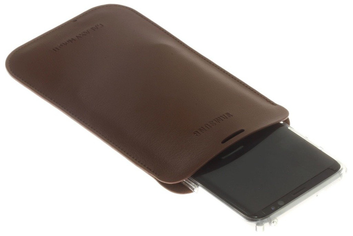 Eredeti Telefontok SAMSUNG Galaxy Note 2 Galaxy S6 S7 S8 Slide bőr barna