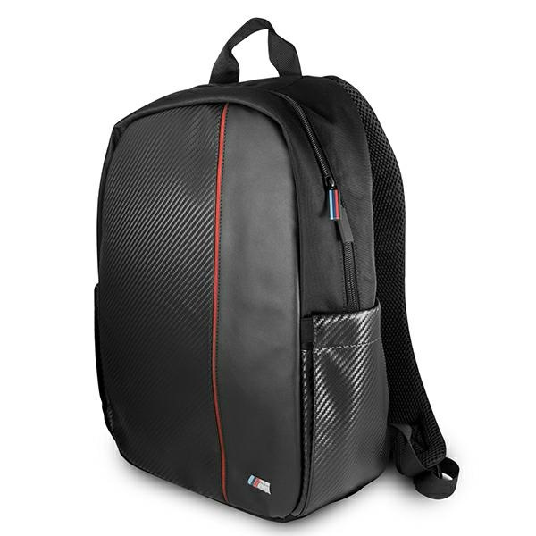 Sac à dos BMW BMBPCO15CAPRBK 16" noir/noir rayé rouge carbone