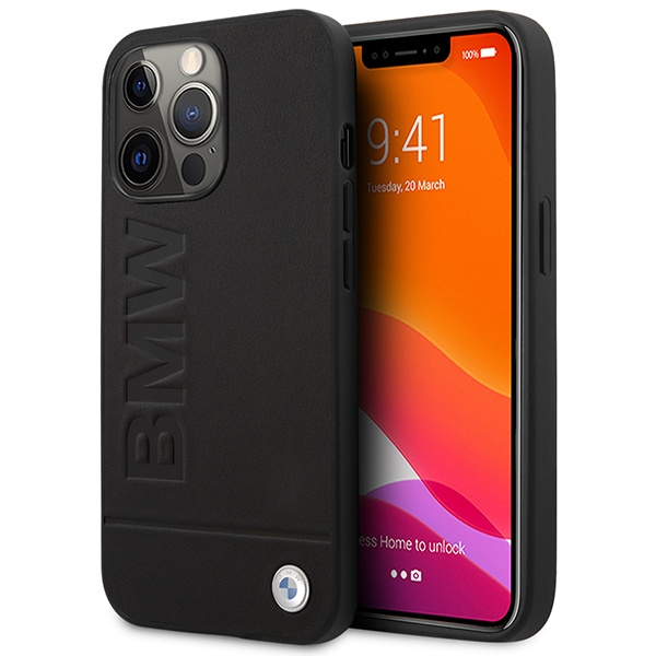 Hülle BMW BMHMP14XSLLBK iPhone 14 Pro Max 6,7" schwarz/schwarz hartcase Signature Logoaufdruck MagSafe