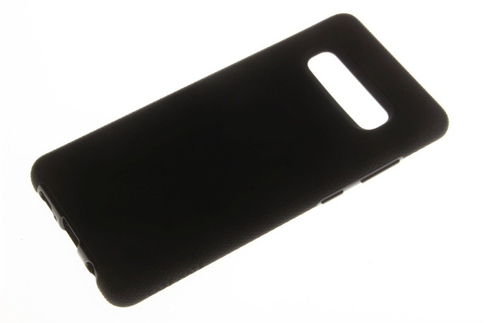 Hülle Samsung Galaxy S10+ Plus Case-Mate Tough Grip Schwarz Transparente Abdeckung