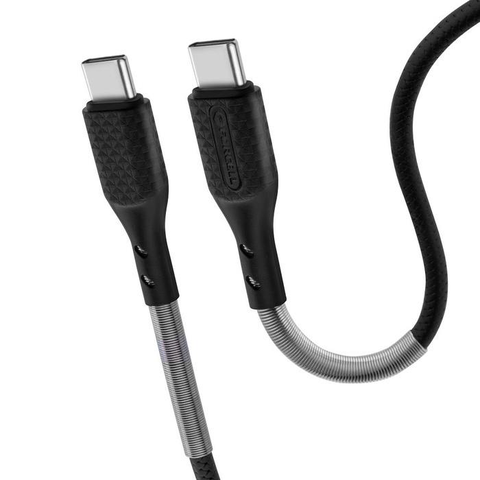 Kabel USB C do USB C Forcell F-Energy QC4.0 PD 5A 240W Carbon 1 m CB-05C czarny