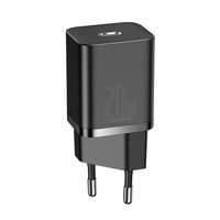 Chargeur mural rapide Baseus Super Si 1C USB Type C 20 W Power Delivery noir (CCSUP-B01)