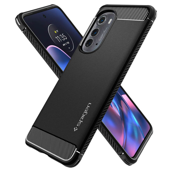Spigen Rugged Armor MOTOROLA EDGE 2022 MATTE SCHWARZ