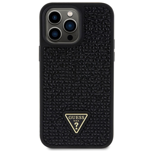 Case Guess GUHCP14XHDGTPK iPhone 14 Pro Max 6.7" black/black hardcase Rhinestone Triangle Case