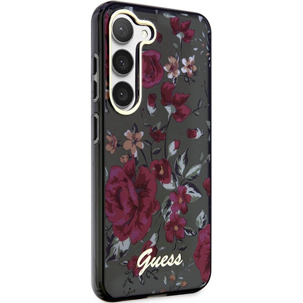 Hülle Guess GUHCS23MHCFWSA S23 Plus S916 grün/kaki hartcase Flower Kollektion Case