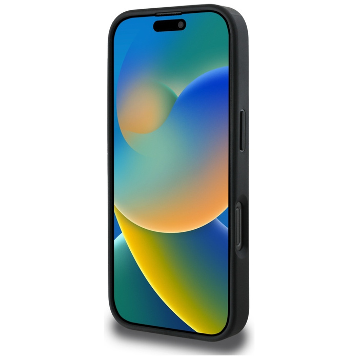 Etui Guess Grained Roses Big 4G logo do  iPhone 16 Pro czarny