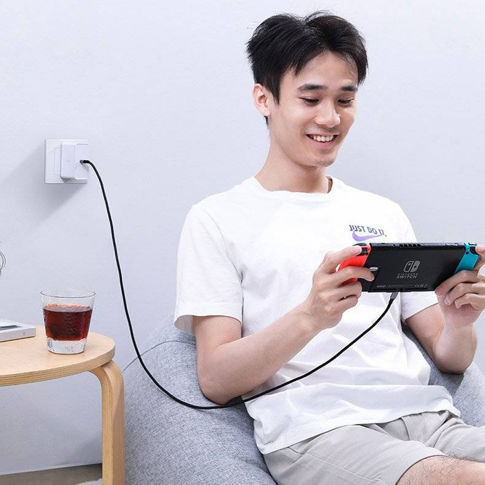 Cavo Ugreen Cavo USB tipo C - USB tipo C 5 A 100 W Power Delivery Quick Charge 3.0 FCP 480 Mbps 1 m grigio (70427 US316)