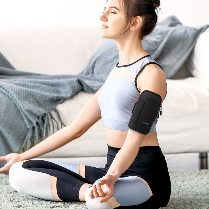 OPASKA NA RAMIĘ TECH-PROTECT M6 UNIWERSALNA SPORT ARMBAND CZARNA