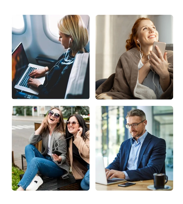 Choetech OC-A011 USB-C In-Ear-Kopfhörer 1,2 m – Weiß