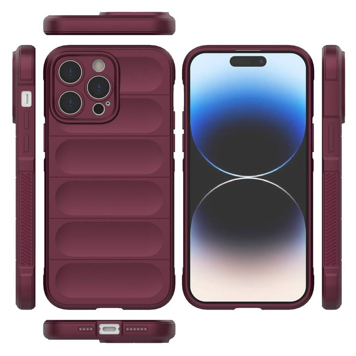 Obal Magic Shield Case Obal Pro iPhone 14 Pro Max Flexible Armoured Cover Burgundycase