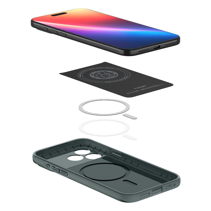 Spigen Thin Fit Mag MagSafe IPhone 17 PRO ABYSS GRÜN