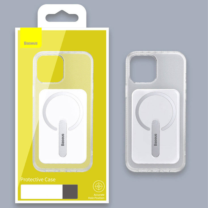 Magnetické pouzdro Baseus , magnetické pouzdro na telefon iPhone 13 Pro (6,1&quot; 2021) průhledné