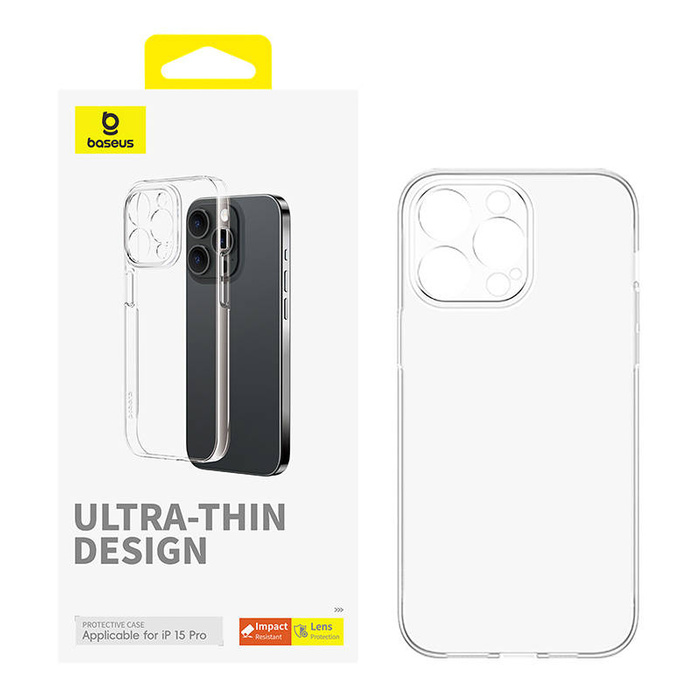 Etui na telefon iPhone15 Pro Baseus OS-Lucent Series (Przezroczysty)