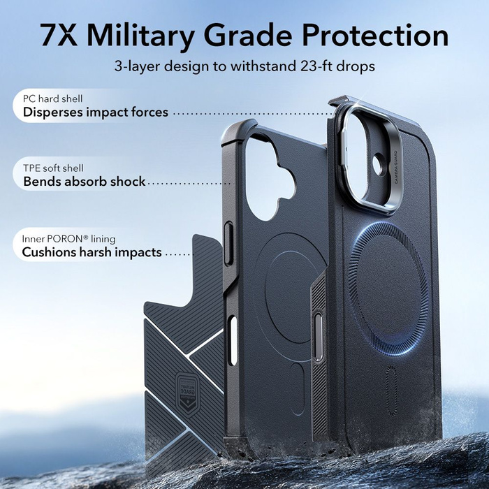 ESR CYBER KICKSTAND MagSafe IPhone 17 SCHWARZ