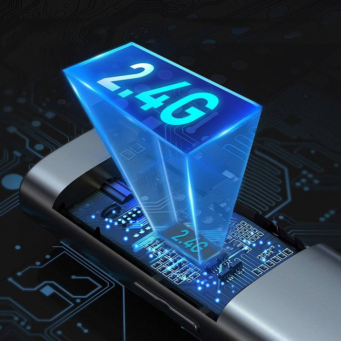 Baseus Orange Dot Wireless Presenter (Roter Laser)(Ladeversion) grau (WKCD000013)