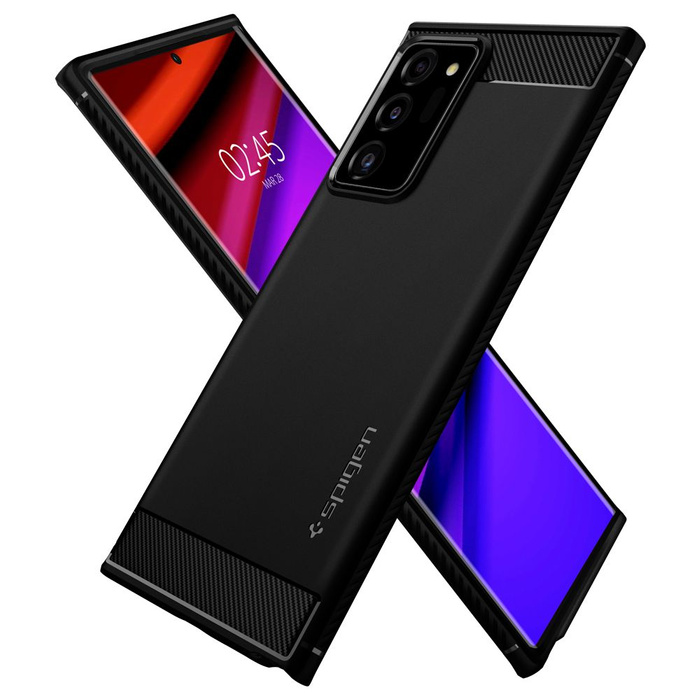 Telefontok SPIGEN Galaxy Note 20 Ultra Rugged Armor matt fekete fekete tok