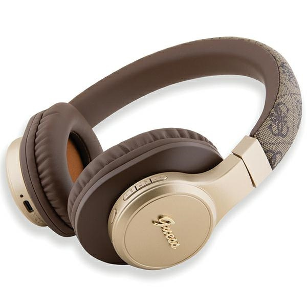 Guess cuffie Auricolari Bluetooth GUBH604GEMW marrone/marrone 4G Script
