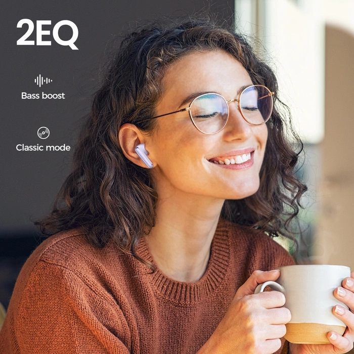 Bezdrátová sluchátka TWS Joyroom Funpods Series JR-FB3 Bluetooth 5.3 – fialová