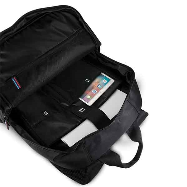 BMW Laptop-Rucksack 15 Carbon Navy Stripe Schwarz