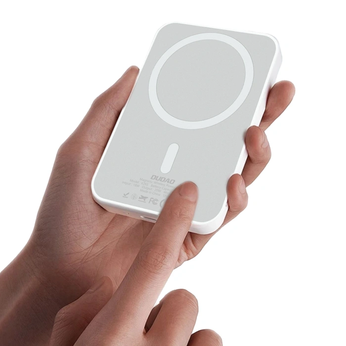 Powerbank Dudao K26 10000mAh 20W USB-A / USB-C / MagSafe - biały
