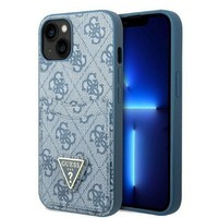 Guess GUHCP13SP4TPB iPhone 13 mini 5.4" blau/blau hartcase 4G Triangle Logo Cardslot