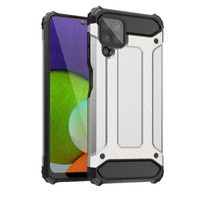 Hybridní Armor pancéřovaný hybridní pouzdro kryt Samsung Galaxy A22 4G stříbrný