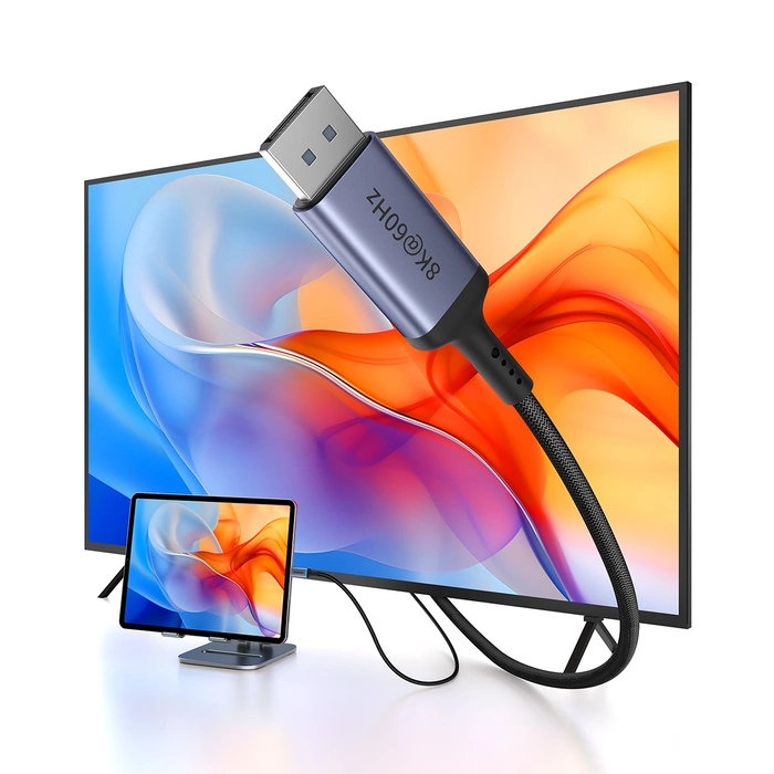Câble unidirectionnel USB-C vers DisplayPort 1.4 8K 60 Hz série haute définition Baseus 1,5 m - Noir