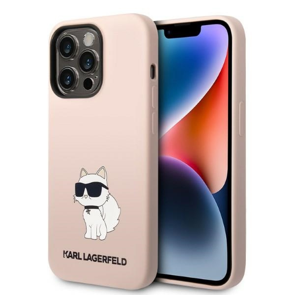 Karl Lagerfeld KLHCP14LSNCHBCP iPhone 14 Pro 6,1" hardcase pink/pink Silicone Choupette
