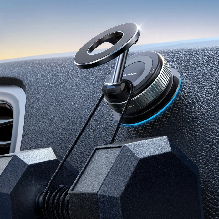 Uchwyt samochodowy Joyroom JR-ZS501 magnetyczny kompatybilny z MagSafe na deskę rozdzielczą - ciemnoszary