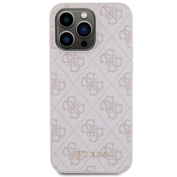 Etui Guess GUHCP15XG4GFPI iPhone 15 Pro Max 6.7" różowy/pink hard case 4G Metal Gold Logo Case