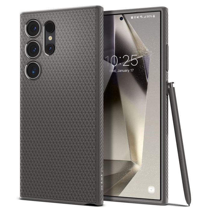 Case Spigen Liquid Air Samsung Galaxy S24 Ultra Marble Grey Case