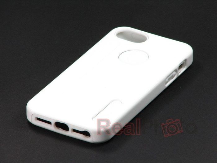 Cover MELKCO Dual Layer per iPhone 5 5S SE BIANCO