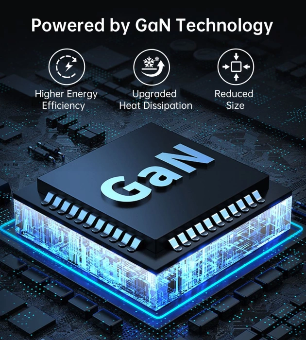 Choetech PD8008 100W GaN rychlonabíječka 2x USB-A / 2x USB-C - bílá