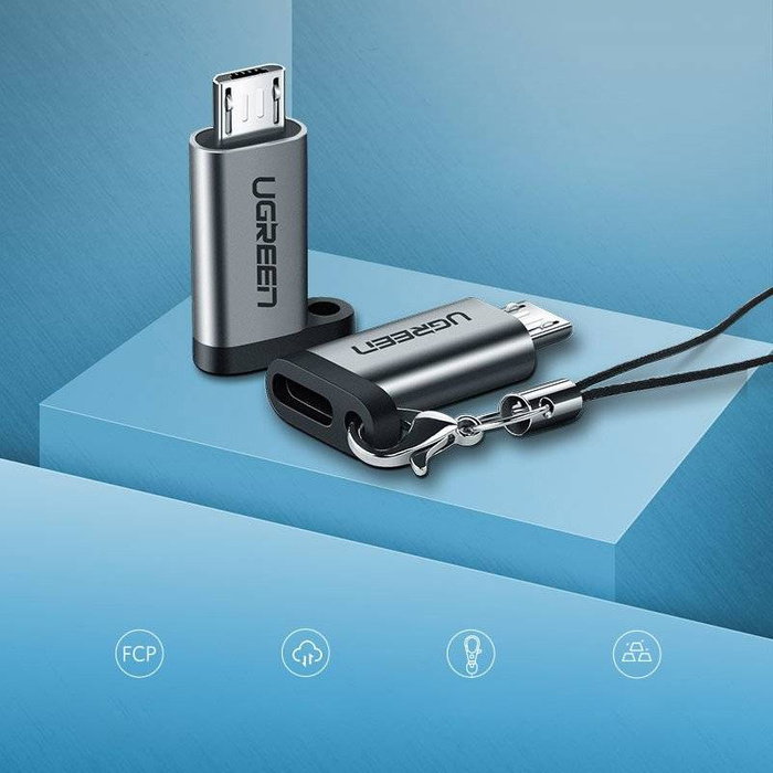 Adaptateur Ugreen USB Type C vers adaptateur micro USB gris (50590)