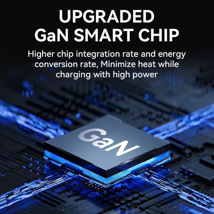 Wozinsky CGWCB 140W GaN-Wandladegerät 3 x USB-C / 2 x USB-A – Schwarz