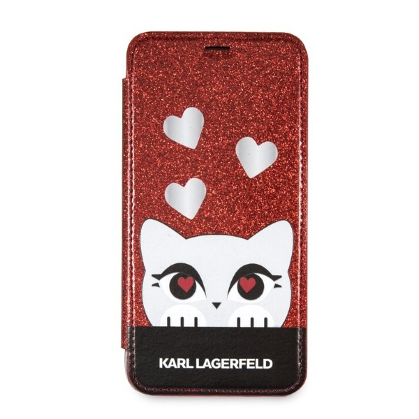 Case Karl Lagerfeld Klflbkpxvdcre iPhone X/xs Red/red Book Valentine Case