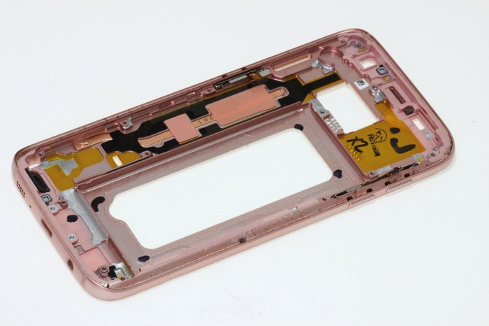 SAMSUNG Galaxy S7 Frame Body Case Pink Grade B
