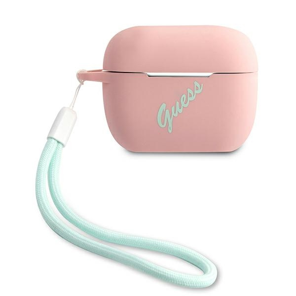 Case GUESS Apple AirPods Pro Cover Silicone Vintage Pink Green Case