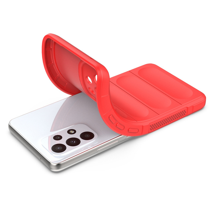 Funda Magic Shield Case para Samsung Galaxy A53 5G Flexible Armored Cover Rojo