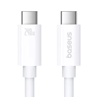Baseus CB000068 USB-C - USB-C kabel 240W PD 8K 60Hz 1m - bílý