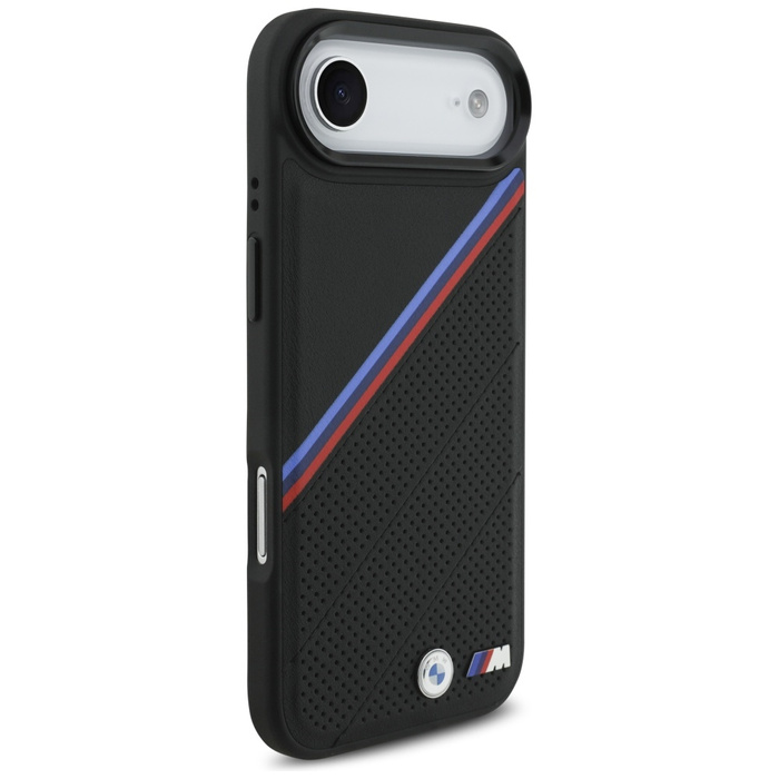 Etui BMW M Tricolor Metal Logo MagSafe   do iPhone 17 Air czarny