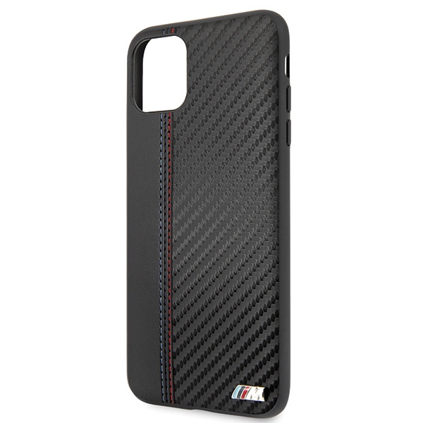 Puzdro BMW Apple iPhone 11 Pro Max PU Carbon Black Case