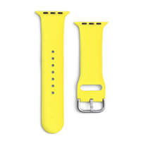 Bracelet en silicone APS Bracelet de Watch en silicone 8/7/6/5/4/3/2 / SE (41/40 / 38mm) Bracelet Bracelet Jaune