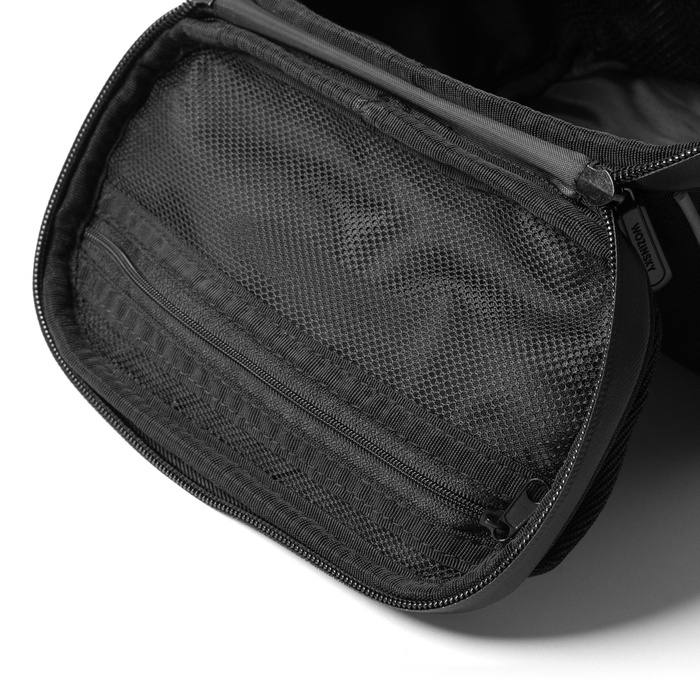 Wozinsky bicicleta manillar bolsa bicicleta bandolera negro (WBHBB-01)