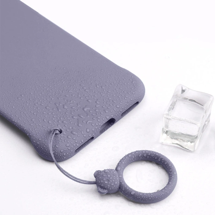 Silikonowa smycz do telefonu zawieszka miś niedźwiadek ring na palec ciemnozielony