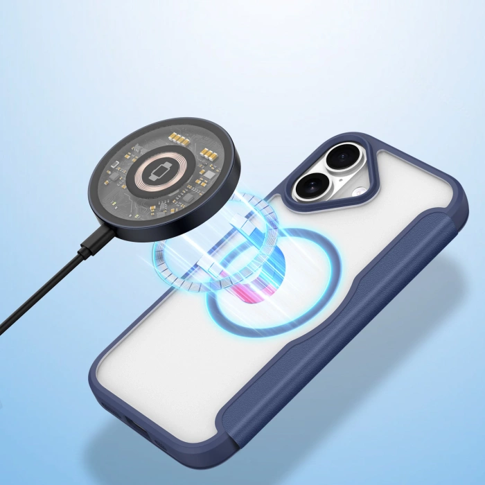 Dux Ducis Skin X Pro iPhone 17 Air Case with MagSafe and Wallet - Blue