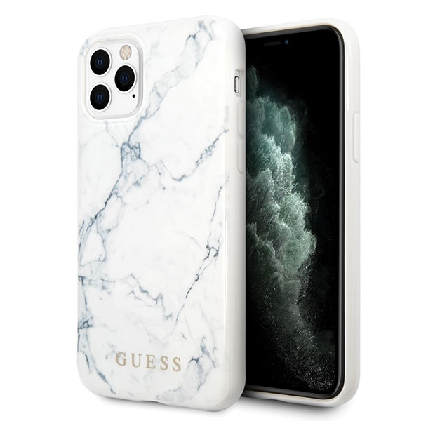 Case GUESS Apple iPhone 11 Pro Max Marble White Case